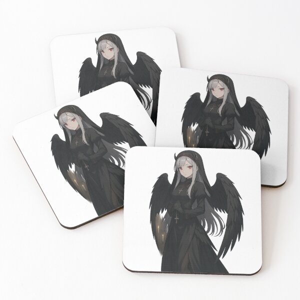 Item preview, Dark Angel Nun with Crimson Eyes designed and sold by QuirkWears.