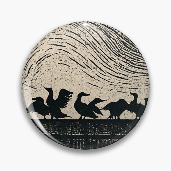 Item preview, Sunset Silhouettes – Linocut Style Coastal Birds designed and sold by Pacika.