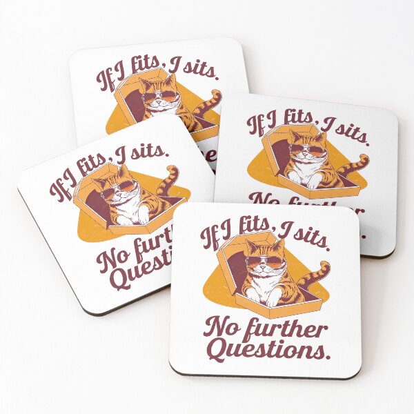 Item preview, If I Fits I Sits – Funny Pizza Box Cat Attitude designed and sold by Taans-Creation.