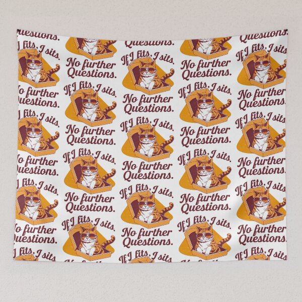 Item preview, If I Fits I Sits – Funny Pizza Box Cat Attitude designed and sold by Taans-Creation.