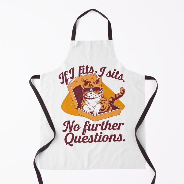 Item preview, If I Fits I Sits – Funny Pizza Box Cat Attitude designed and sold by Taans-Creation.