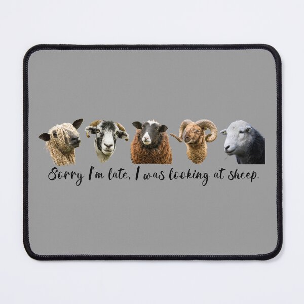 Item preview, Sorry I'm Late, I Was Looking at Sheep designed and sold by Jane Stanley Photography.