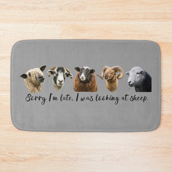 Item preview, Sorry I'm Late, I Was Looking at Sheep designed and sold by Jane Stanley Photography.