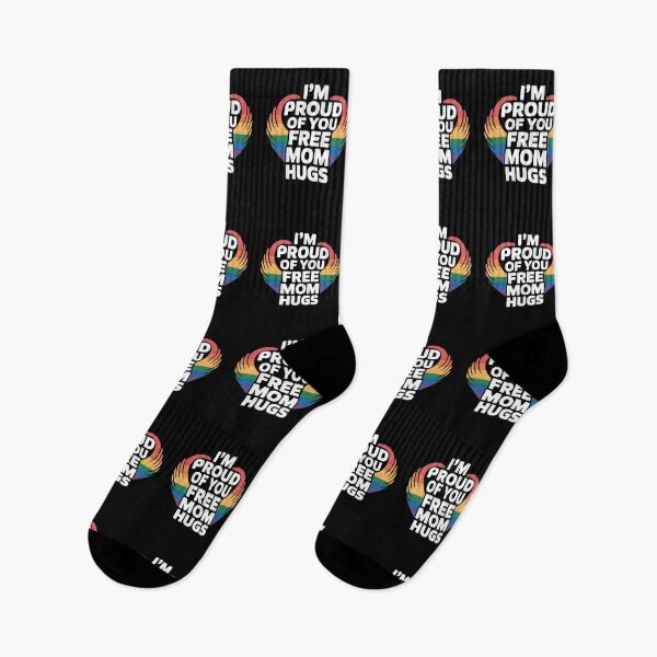Item preview, I'm Proud Of You Free Mom Hugs - It's the perfect gift for a mom, ally, or anyone who proudly supports the LGBTQ+ community. designed and sold by ZyziowskyArt.