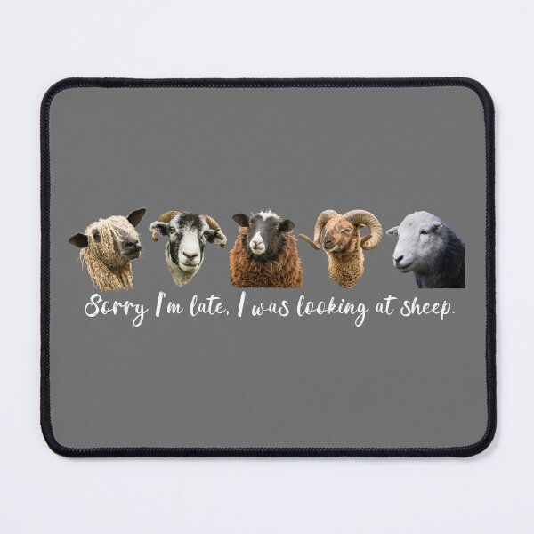 Item preview, Sorry I'm Late, I Was Looking at Sheep II designed and sold by Jane Stanley Photography.