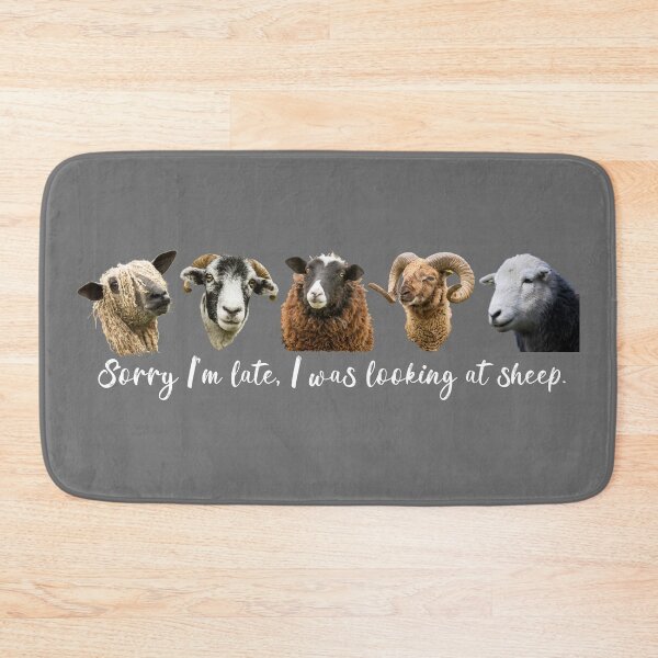 Item preview, Sorry I'm Late, I Was Looking at Sheep II designed and sold by Jane Stanley Photography.