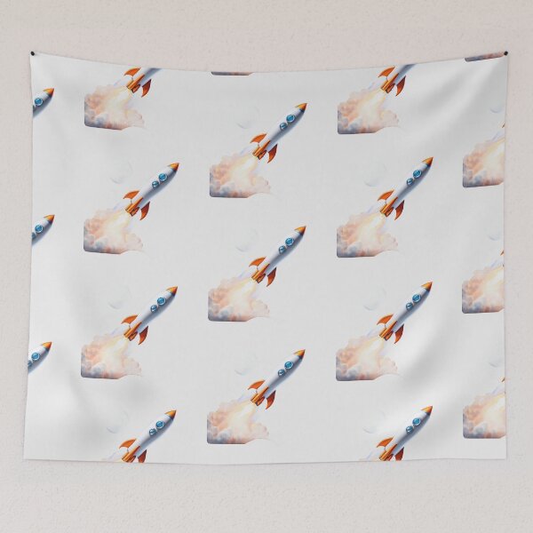 Item preview, A rocket flying through the sky  designed and sold by saeedsho.