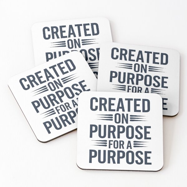 Item preview, Created On Purpose For a Purpose Inspirational Quote Design designed and sold by Zanigold.