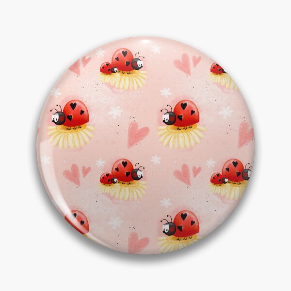 Item preview, Whimsical cutest ladybugs on the flower  designed and sold by jancajiravova.