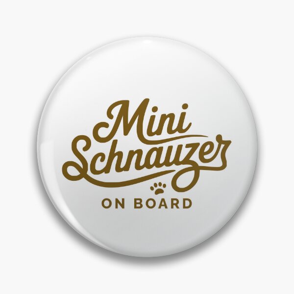 Item preview, MINI SCHNAUZER ON BOARD-CAR STICKER BROWN designed and sold by designkb.