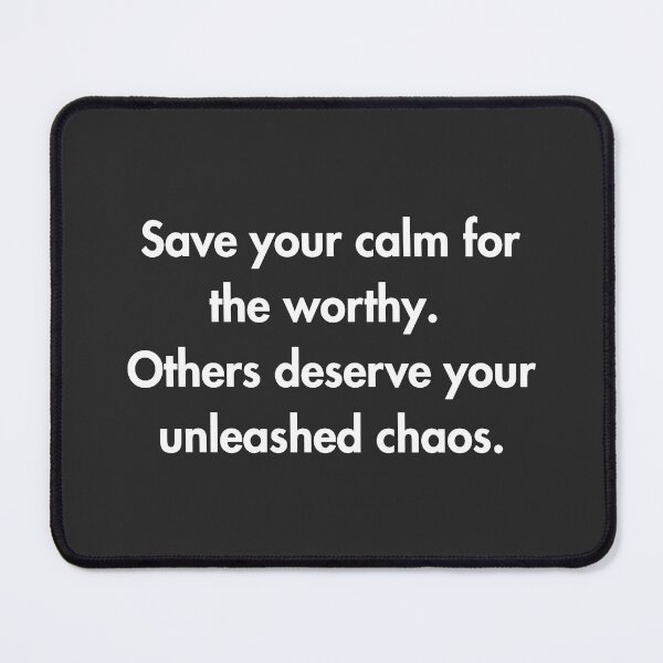 Item preview, Worthy Calm & Unleashed Chaos - Black  designed and sold by PsyFlow35.