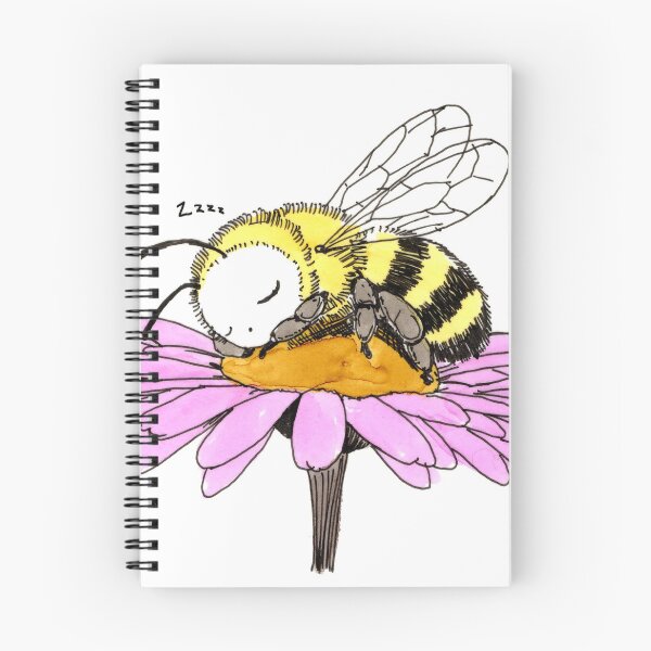 Item preview, Bee Sleeping on a Daisy designed and sold by Scribbles & Doodles by Jinx.