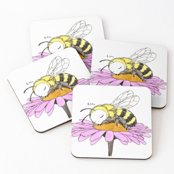 Item preview, Bee Sleeping on a Daisy designed and sold by Scribbles & Doodles by Jinx.