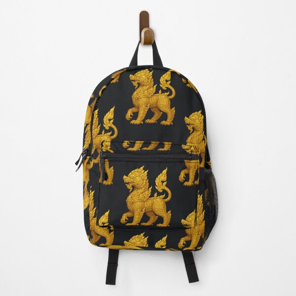 Item preview, Golden Thai Singha – Mythical Guardian in Ornate Style" designed and sold by PP Shop.