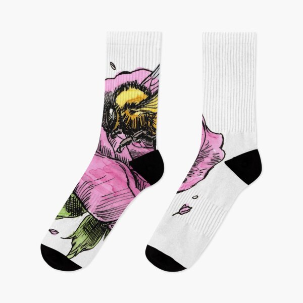Item preview, Bee Sleeping in a Pink Rose designed and sold by Scribbles & Doodles by Jinx.