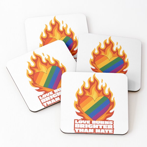 Item preview, Love burns brighter than hate designed and sold by viralius.