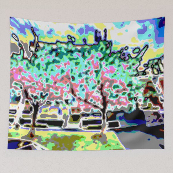 Item preview, Scenic Cherry Blossoms Poster color fun 3 designed and sold by SmashingDeals.