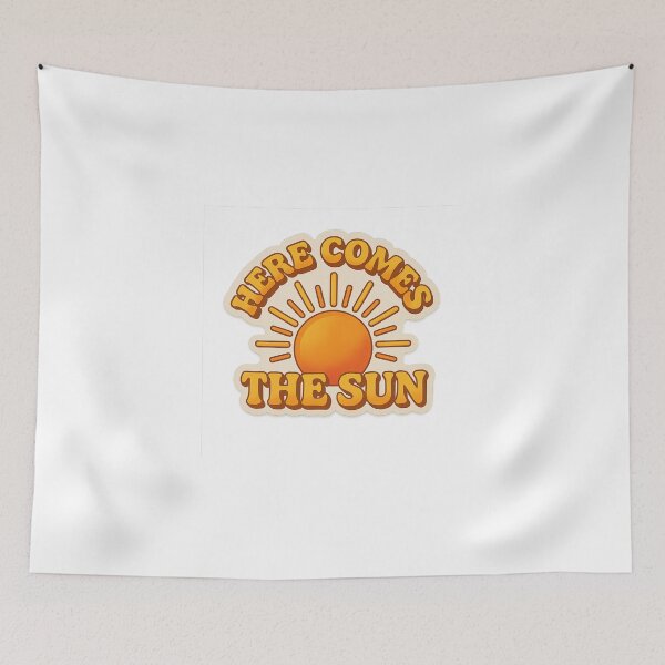 Item preview, Here Comes The Sun - Retro Sunshine Motivational Sticker designed and sold by Spiking11.