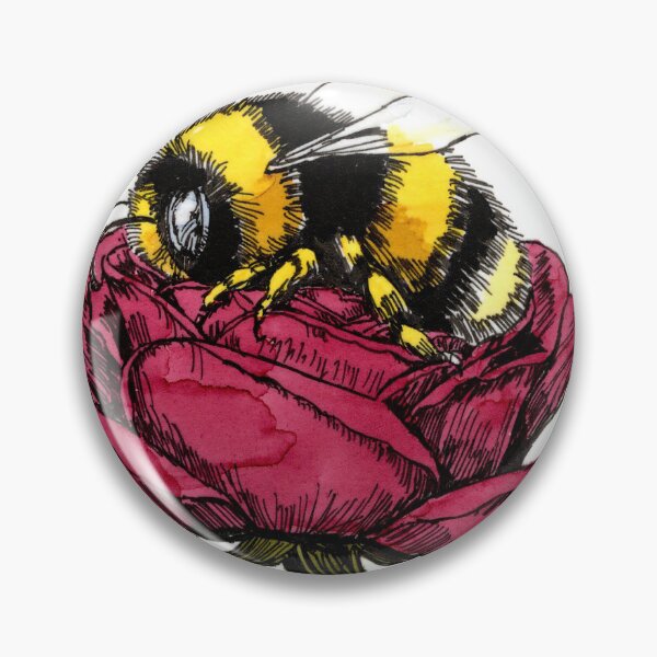 Item preview, Bee Sleeping on a Red Rose designed and sold by Scribbles & Doodles by Jinx.