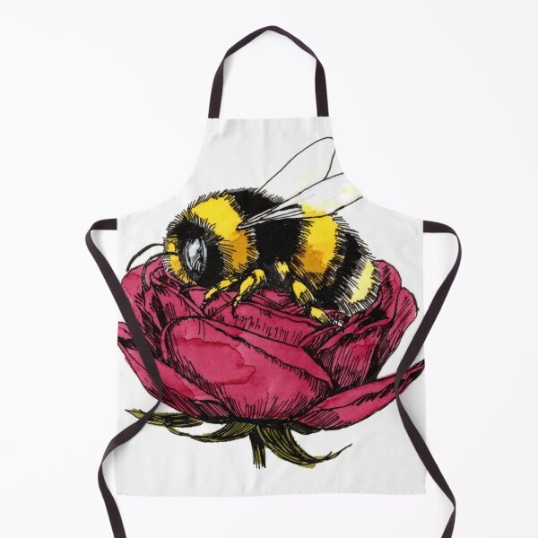 Item preview, Bee Sleeping on a Red Rose designed and sold by Scribbles & Doodles by Jinx.