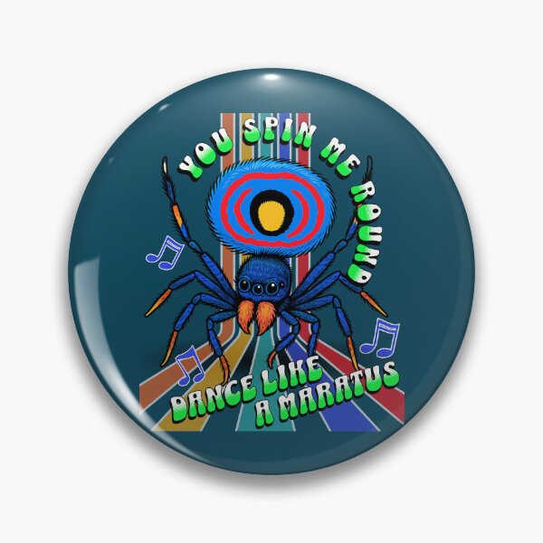 Item preview, Retro Groove Peacock Spider Dance designed and sold by T-N-Tshirts.