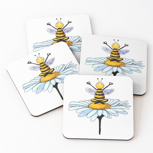 Item preview, Mudra Hands Yoga Bee designed and sold by Scribbles & Doodles by Jinx.