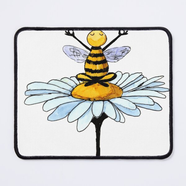 Item preview, Mudra Hands Yoga Bee designed and sold by Scribbles & Doodles by Jinx.