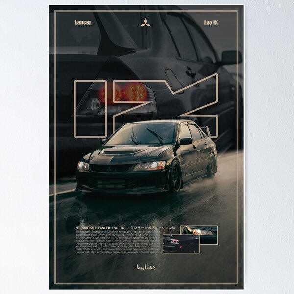 Mitsubishi Evo Posters for Sale | Redbubble