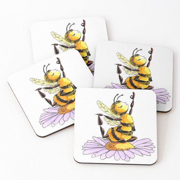 Item preview, Zen Yoga Bee designed and sold by Scribbles & Doodles by Jinx.