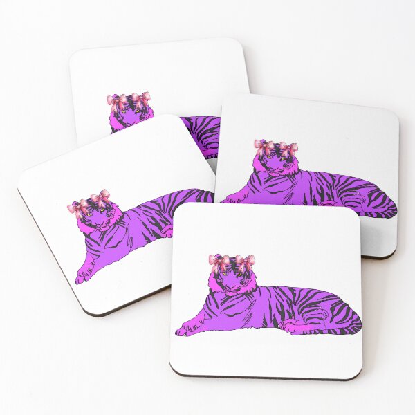 Item preview, Maple the Tiger the Pink with mini pink Bows – animalzinhats designed and sold by Ashley’sAnimalz.