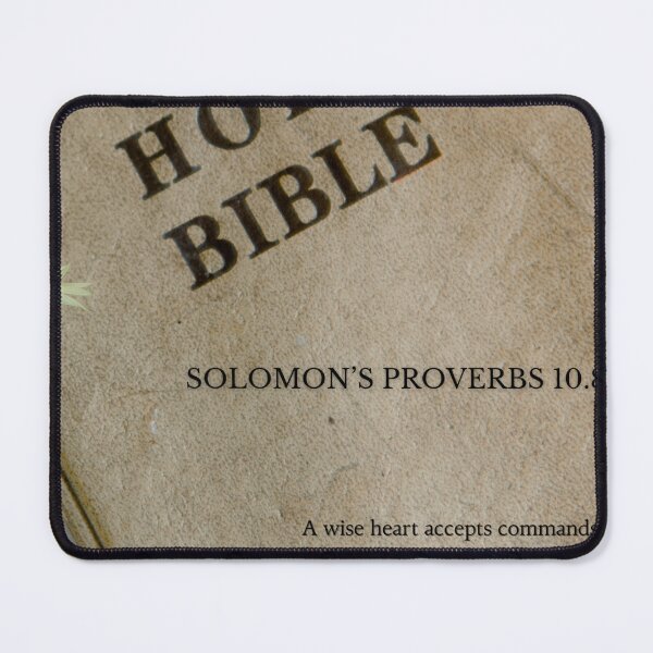 Item preview, The Bible SOLOMON’S PROVERBS 10.8. designed and sold by Fjure.
