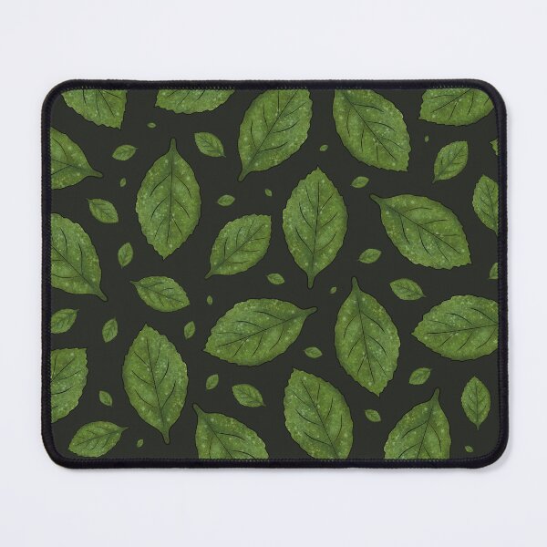 Item preview, Stylized pattern of green leaves on a dark green background designed and sold by Cherevan.