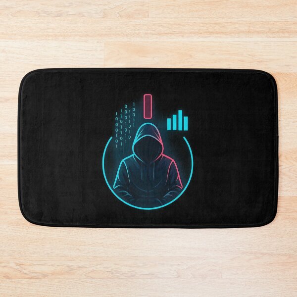 Item preview, Cyberpunk Hacker Sticker – Neon Anonymous Art designed and sold by MysticArtisan.