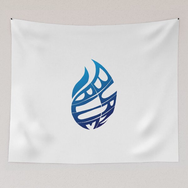 Item preview, Blue Flames (White) designed and sold by Palea.