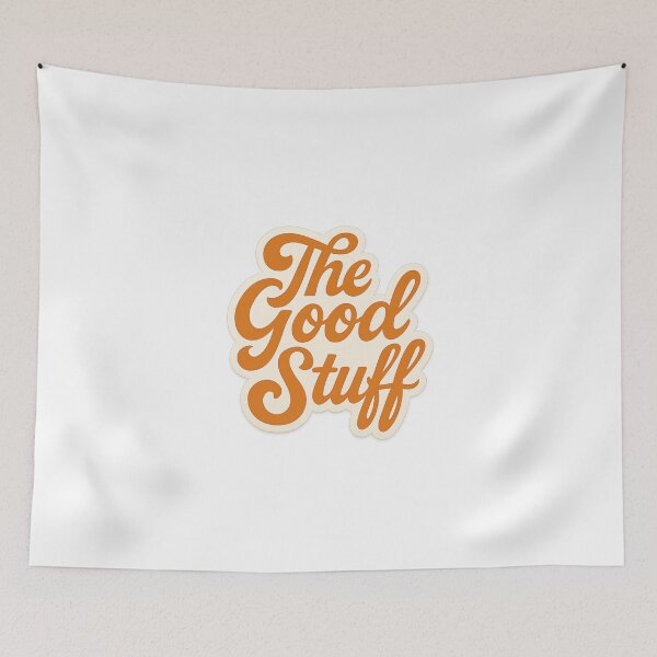 Item preview, The Good Stuff - Cursive Retro Positive Vibes Sticker designed and sold by Spiking11.