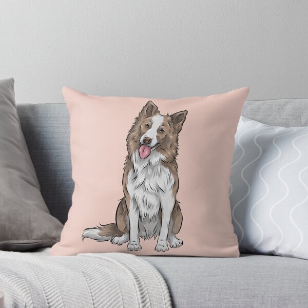Item preview, Cute Lilac and White Border Collie Dog designed and sold by shirinsart.
