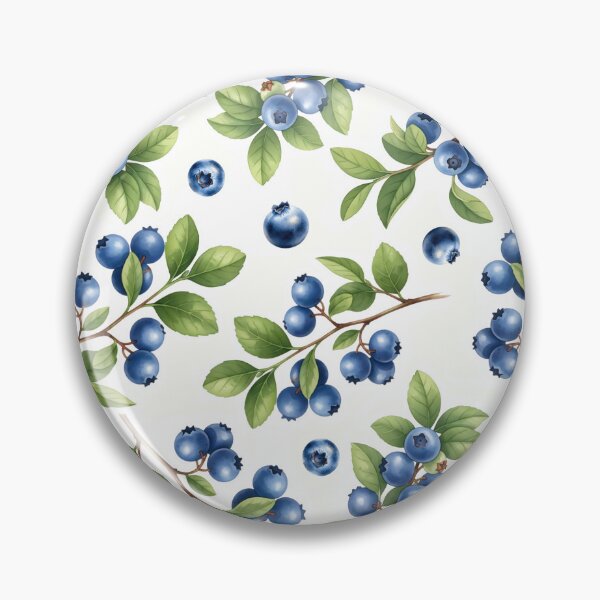 Item preview, Pattern – Blueberry Seamless Botanical Design | Digital Download for Fabric, Wallpaper, Scrapbooking, Paper Crafts designed and sold by Katarzyna Dembek.