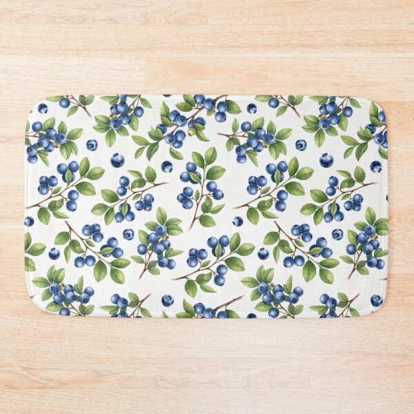 Item preview, Pattern – Blueberry Seamless Botanical Design | Digital Download for Fabric, Wallpaper, Scrapbooking, Paper Crafts designed and sold by Katarzyna Dembek.