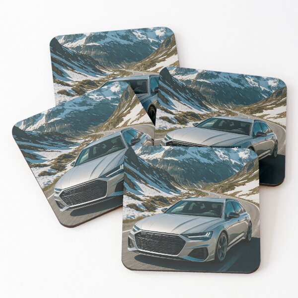 Item preview, Dynamic Family Car Surrounded By Towering Snow Capped Mountain Scenery designed and sold by RevUpDesign.