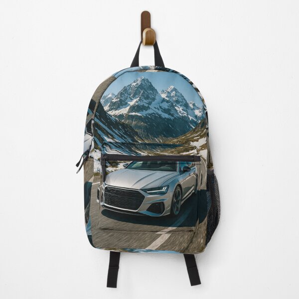 Item preview, Dynamic Family Car Surrounded By Towering Snow Capped Mountain Scenery designed and sold by RevUpDesign.