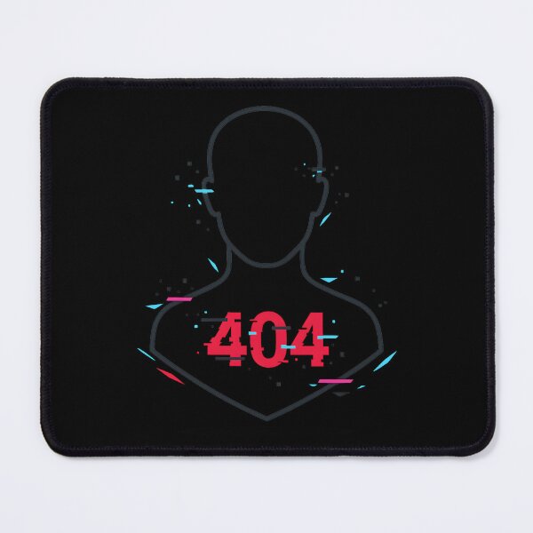Item preview, 404 Error Sticker – Glitch Minimalist Digital Art designed and sold by MysticArtisan.