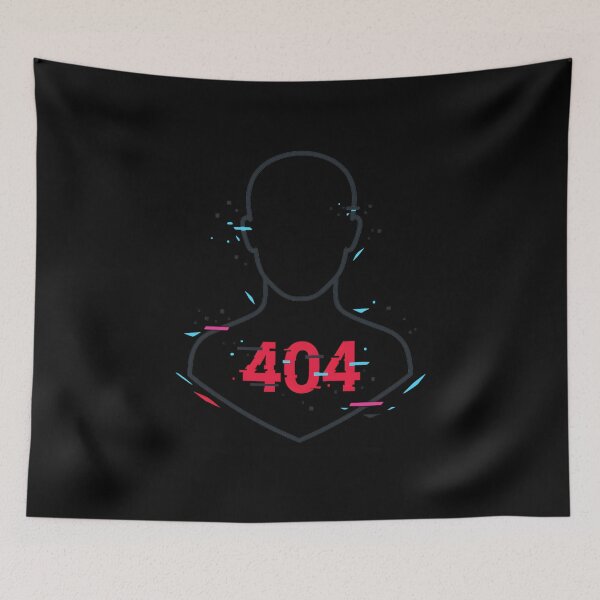 Item preview, 404 Error Sticker – Glitch Minimalist Digital Art designed and sold by MysticArtisan.