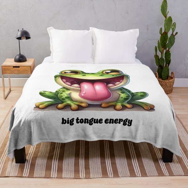 Item preview, Big Tongue Energy – Funny Frog Art designed and sold by NoveltyNookShop.