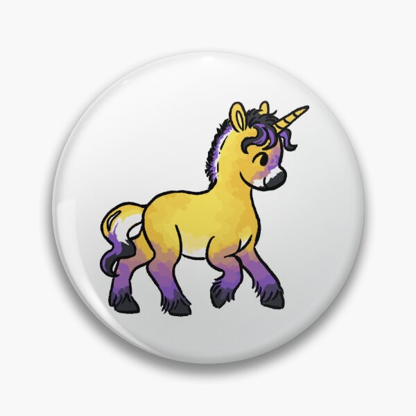 Item preview, Nonbinary Unicorn (Cutesy) designed and sold by marblerose-rue.