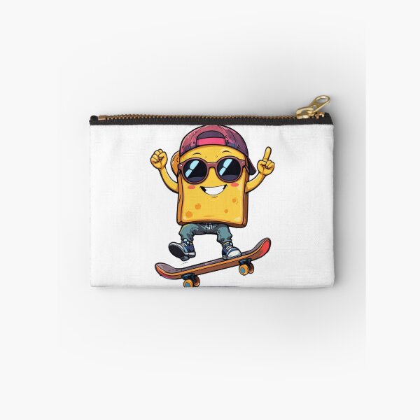 Item preview, Anime Toast Skater – Cool Slice on Wheels designed and sold by PRIME4YOU.