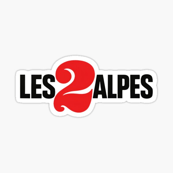 Médaille Vintage Les 2 Alpes - Autocollant Ski Station Sport D'hiver - LB081