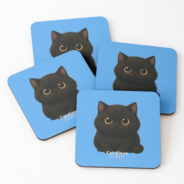 Item preview,  "Cat Slave – Cute Chubby Black Kitten Design with Thai Flair" designed and sold by PP Shop.