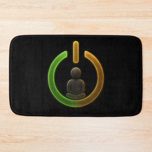 Aperçu de l'œuvre Autocollant de méditation puissante – Mindfulness Tech Art créée et vendue par MysticArtisan.