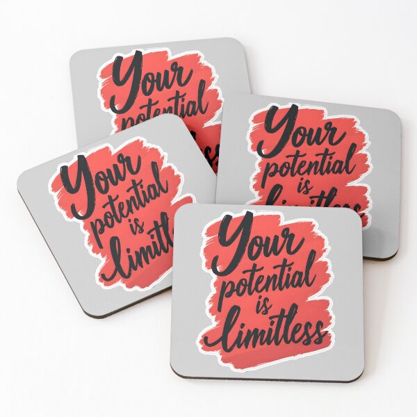 Item preview, Your Potential Is Limitless – Motivational Typography Art designed and sold by nhk999.