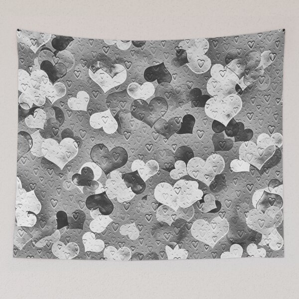 Item preview, Black and White Faded Hearts designed and sold by Dawne's Designs.